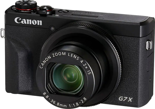 Canon PowerShot G7 X Mark III Compact Digital Camera 20.1MP 4K Video Built-In Zoom Lens Wi-Fi – Black