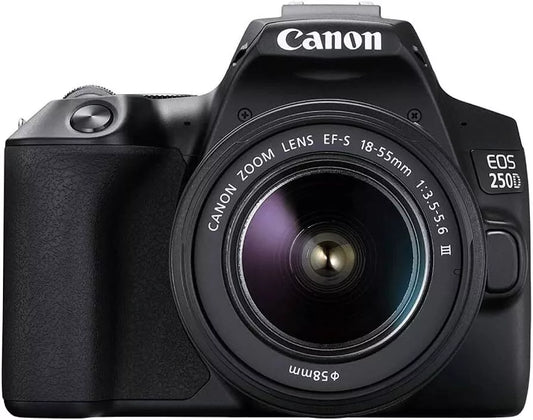 Canon EOS 250D 24.1MP 6000 x 4000 Pixels CMOS 4K Ultra HD Touch Screen Digital C black