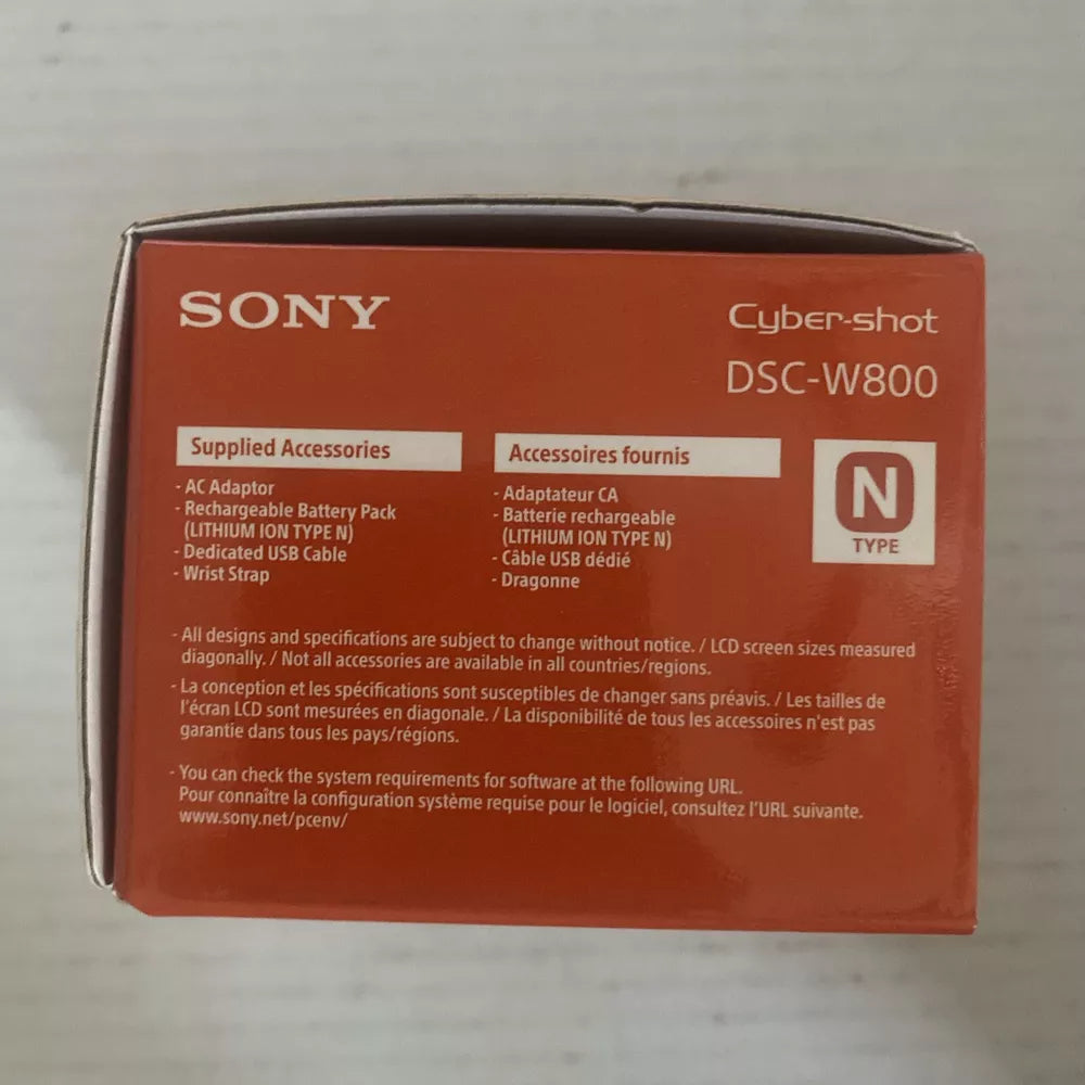 Camera Digital Sony Cyber shot dsc-w800 20.1 MP camera black