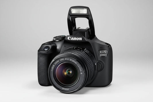 Canon EOS 2000D / Rebel T7 DSLR Camera + 18-55mm Lens+ 30 Piece Accessory Bundle black