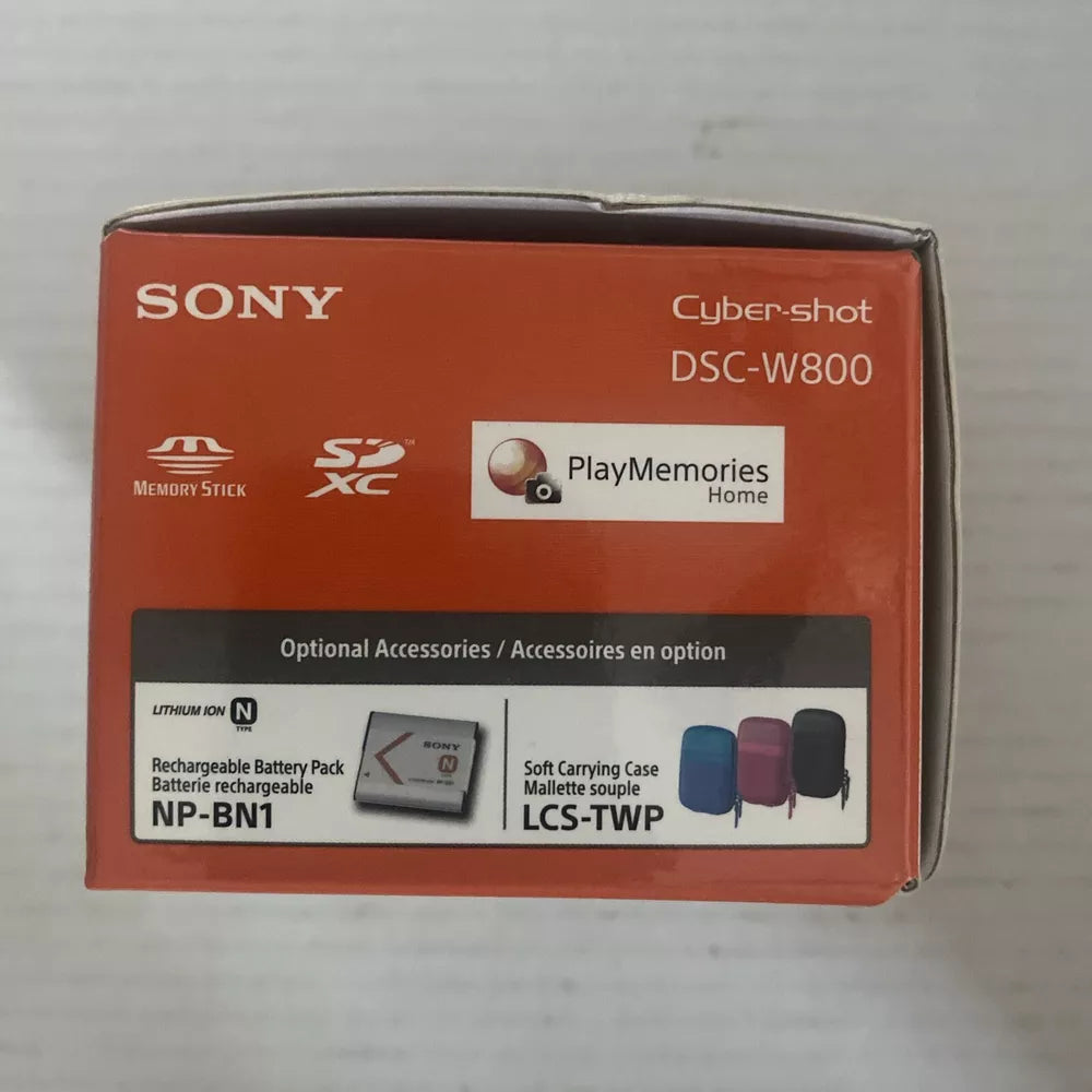 Camera Digital Sony Cyber shot dsc-w800 20.1 MP camera black